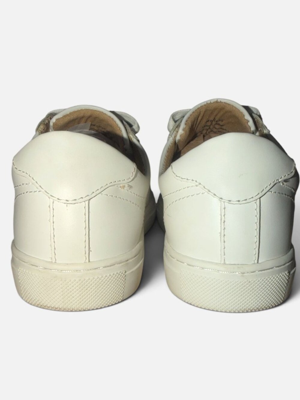 Banana Republic Nicklas Sneaker Mens 7 / W8.5 White Smooth Leather Fashion Shoe - Picture 9 of 11